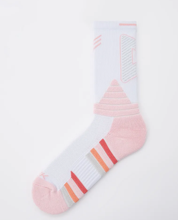 Баскетбольные носки PEAK (W4233031, White/Pink)